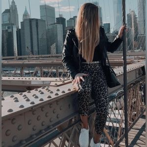 Cheetah Print Dress Pants